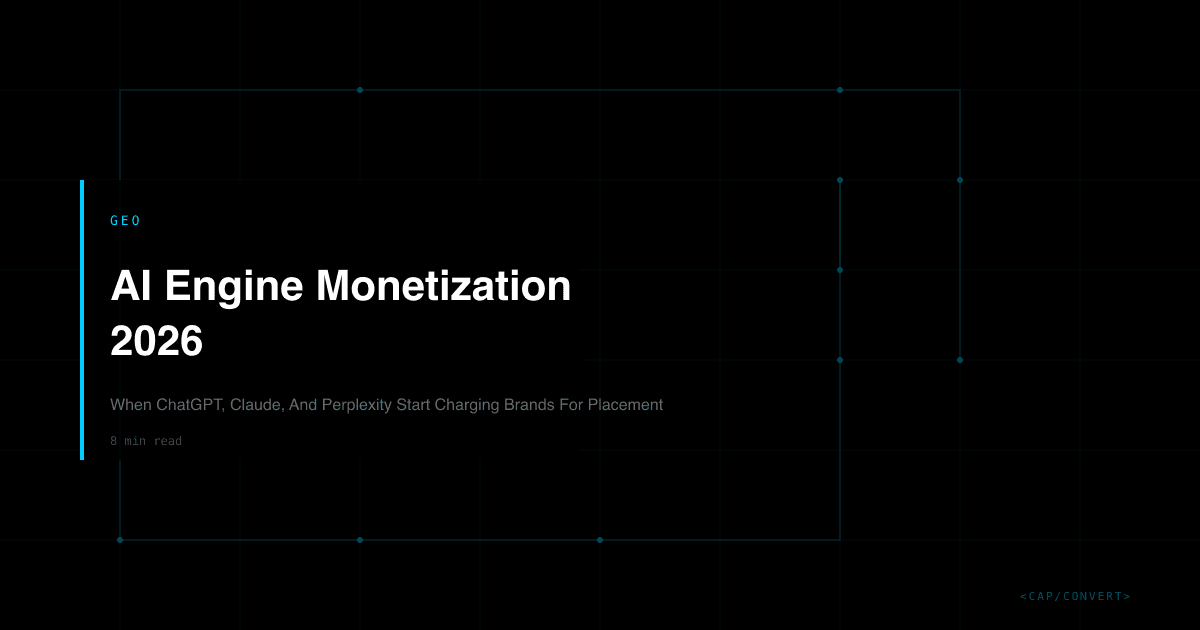 AI Engine Monetization 2026: When ChatGPT, Claude, And Perplexity Start Charging Brands For Placement