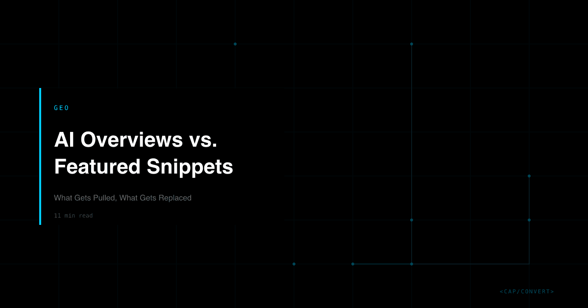 AI Overviews vs. Featured Snippets: What Gets Pulled, What Gets Replaced