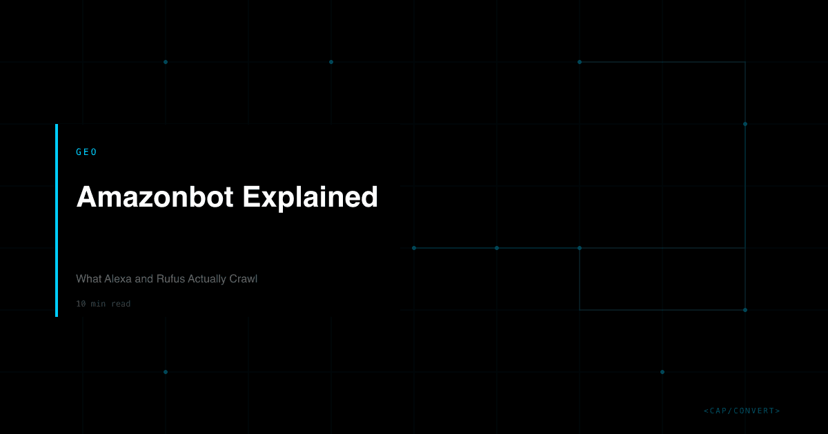 Amazonbot Explained: What Alexa and Rufus Actually Crawl