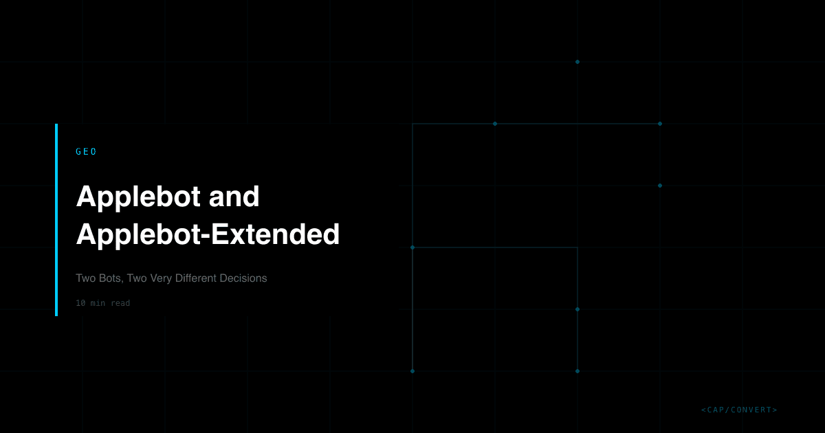 Applebot and Applebot-Extended: Two Bots, Two Very Different Decisions