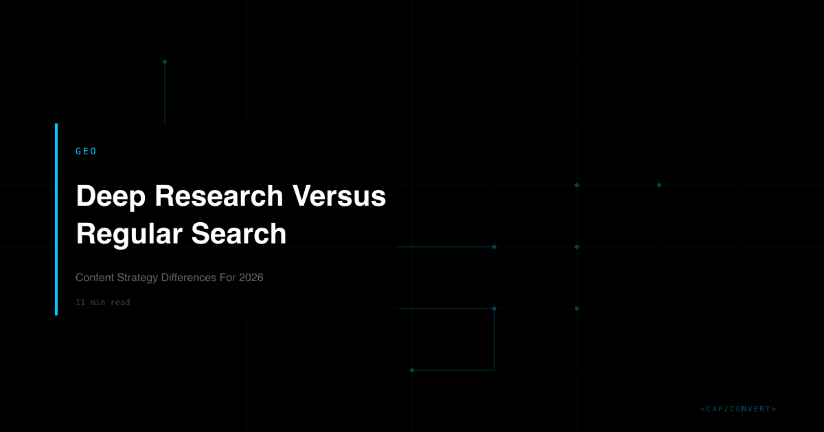 Deep Research Versus Regular Search: Content Strategy Differences For 2026