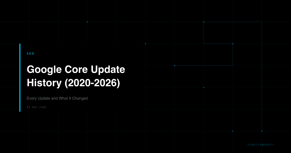 Google Core Update History (2020-2026): Every Update and What It Changed