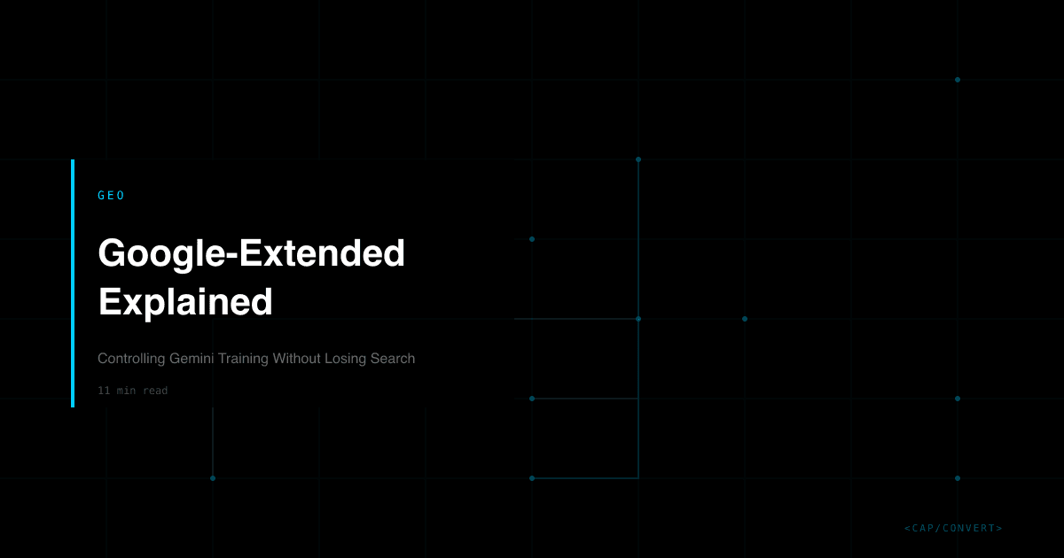 Google-Extended Explained: Controlling Gemini Training Without Losing Search