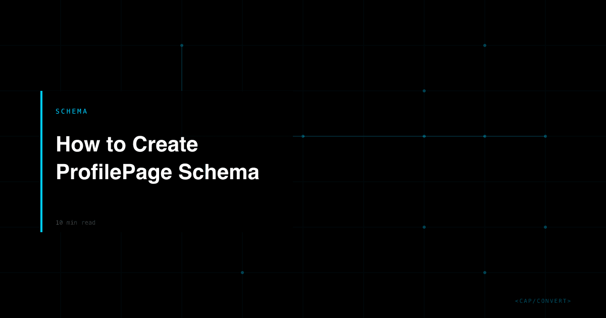 How to Create ProfilePage Schema