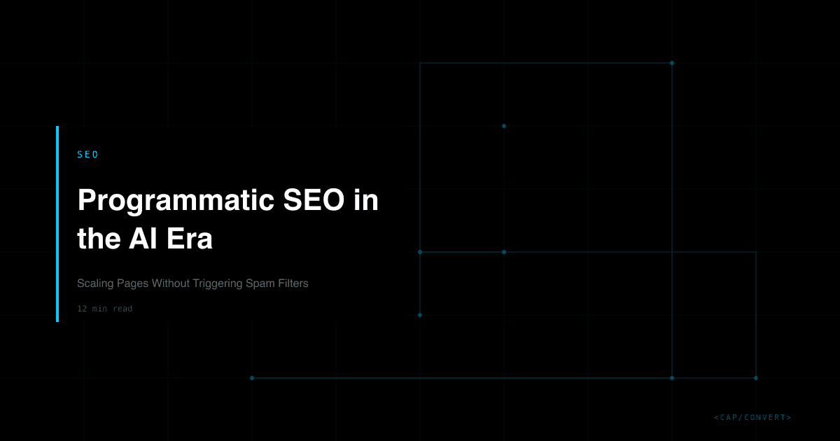 Programmatic SEO in the AI Era: Scaling Pages Without Triggering Spam Filters