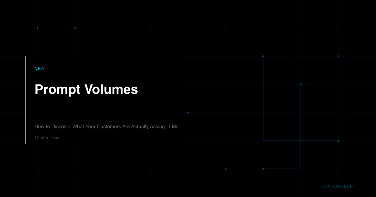 Prompt Volumes: How to Discover What Your Customers Are Actually Asking LLMs